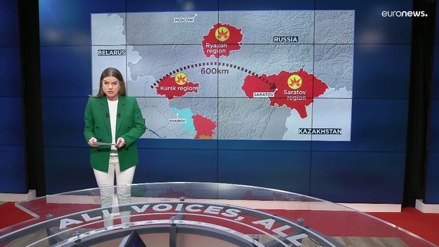 Droni ucraini all'aeroporto di Kursk, incendio in un deposito di carburante. Putin: Risponderemo