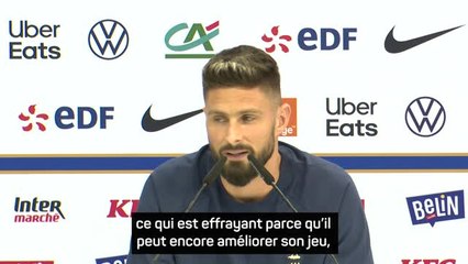 France - Giroud : “Mbappé est le meilleur attaquant avec lequel j'ai joué”