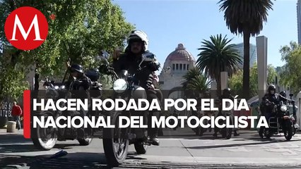 En CdMx, rodada motociclista pide fin de la violencia contra las mujeres