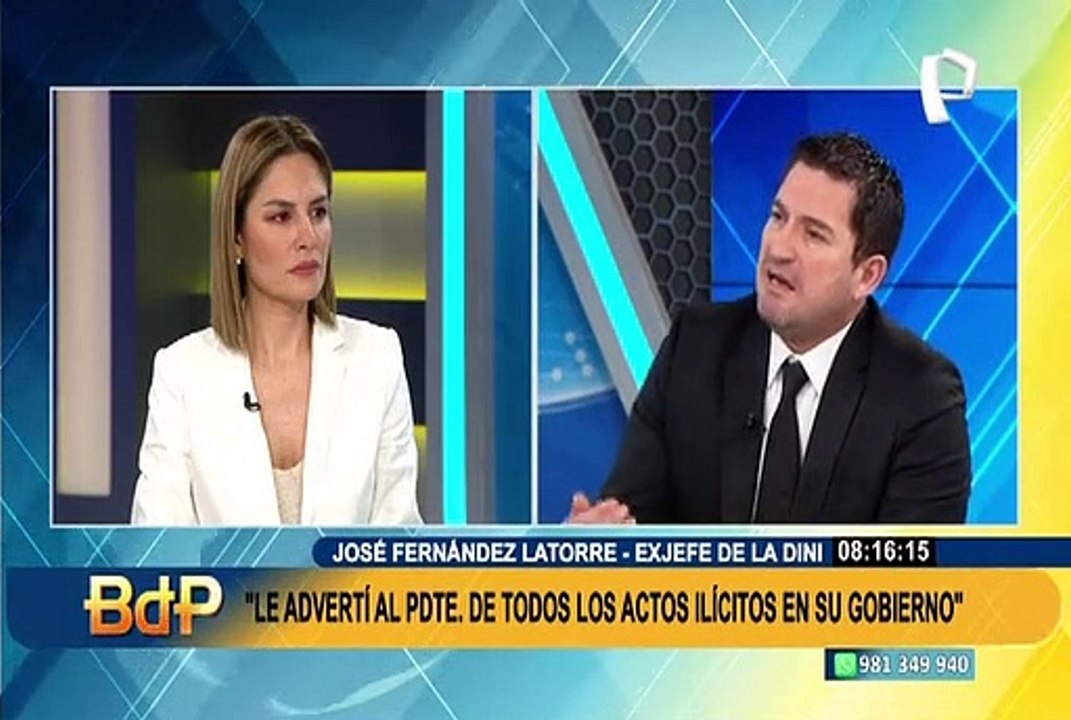 Exjefe de la DINI asegura que sobrino de Pedro Castillo le pidió S/ 100 mil para que no se emita reportaje de mandatario en un medio