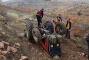 Adıyaman'da devrilen traktörün sürücüsü öldü