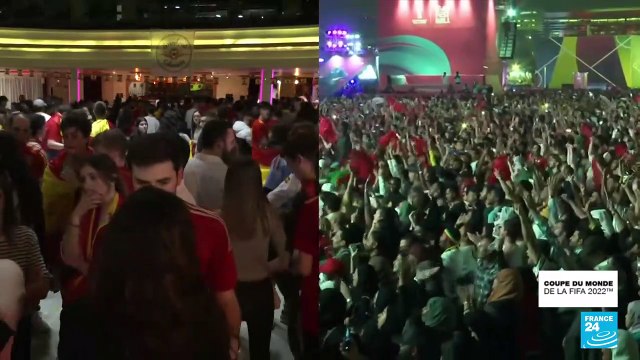 En DIRECT: Explosion de joie: le Maroc qualifié pour les quarts de finale de la Coupe du monde 2022