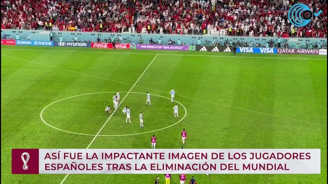Así fue la impactante imagen de los jugadores españoles tras la eliminación del Mundial
