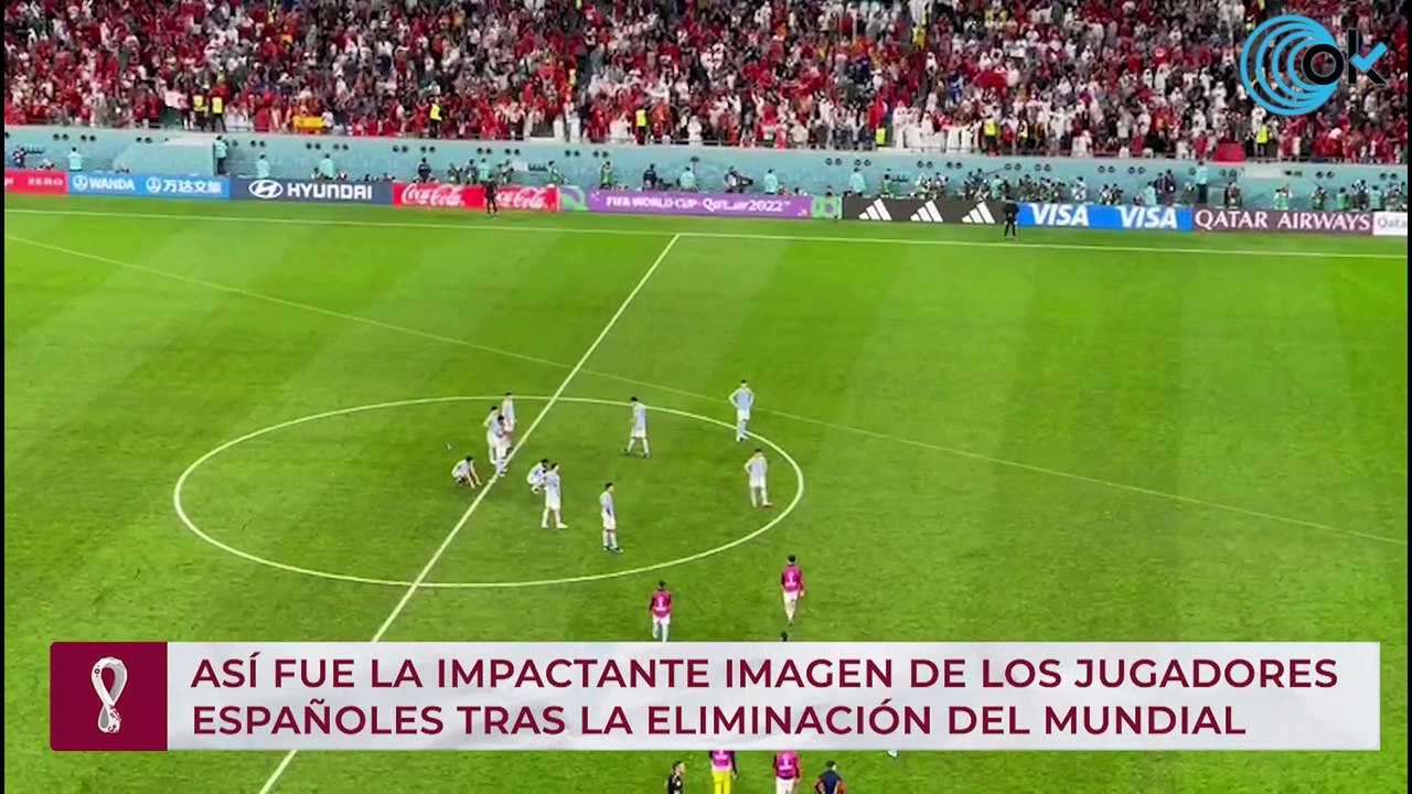 Así fue la impactante imagen de los jugadores españoles tras la eliminación del Mundial