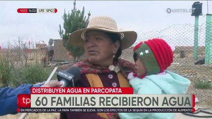 Cuatro distritos de El Alto se benefician con cisternas de agua para atenuar la sequía en el Altiplano 