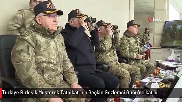 Bakan Akar, Azerbaycan-Türkiye Birleşik Müşterek Tatbikatı'nın Seçkin Gözlemci Günü'ne katıldı