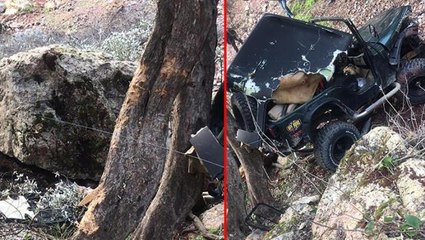 Muğla'da kazadan kurtulan genç sürücü, kayanın altında kalarak can verdi