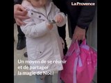 Un calendrier de l'avent géant a pris place au cœur du village de Gémenos