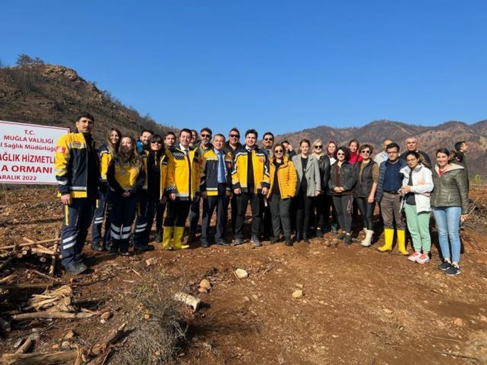 Marmaris'te "112 Acil Sağlık Hizmetleri Hatıra Ormanı" oluşturuldu