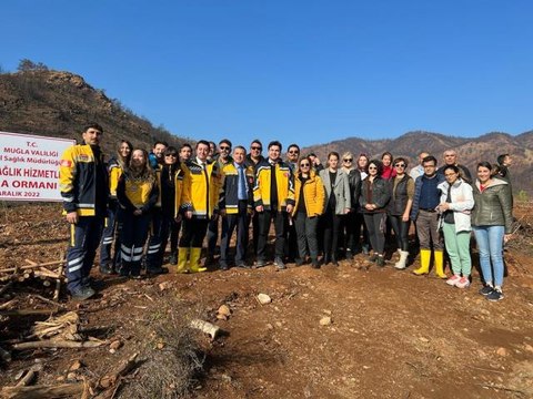 Marmaris'te 112 Acil Sağlık Hizmetleri Hatıra Ormanı oluşturuldu