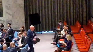 Nebenzja left the UN Security Council hall in order not to attend the presentation of his Ukrainian colleague Sergej Kislica!