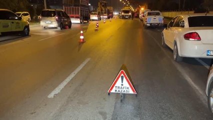 Tırla çarpışan taksinin sürücüsü yaralandı