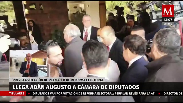 Llega Adán Augusto a San Lázaro previo a votación de Reforma Electoral