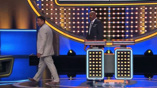 Josline introduces STEVE HARVEY to STEVE HARVEY _ Family Feud