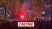 La fête à Paris après la qualification du Maroc pour les quarts de finale - Foot - CM 2022