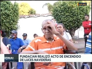 Apure | Fundación para la atención de adultos mayores realiza encendido de la navidad