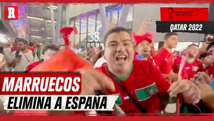 Así CELEBRARON los MARROQUÍES la ELIMINACIÓN a ESPAÑA