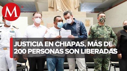 Download Video: En Chiapas, Rutilio Escandón entregó constancias de libertad a 212 personas que estaban en penales