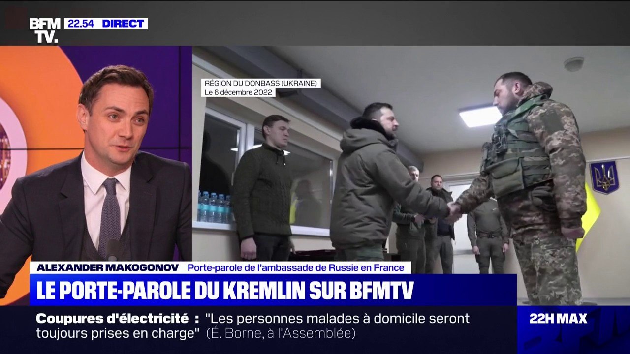 Pour le porte-parole de l'ambassade de Russie en France, Volodymyr Zelensky est allé dans le Donbass pour "inciter ses militaires à détruire"