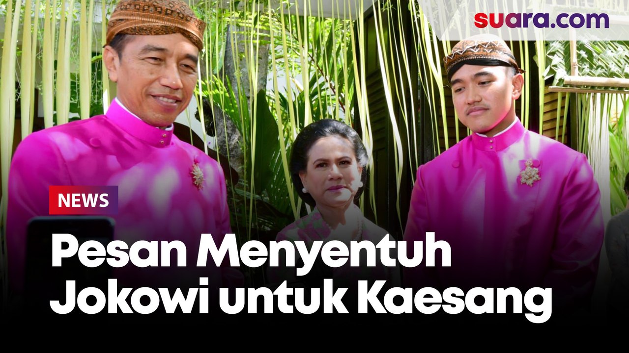 Presiden Joko Widodo Beri Pesan Menyentuh untuk Kaesang Pangarep Usai Prosesi Sungkeman dan Siraman