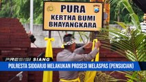 Prosesi Melaspas Pura Kertha Bumi Bhayangkara di Polresta Sidoarjo