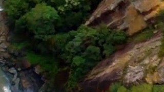 Wait for it...Waterfall dive drone view. Sutherland Shire Sydney Australian. Travel Adventures.