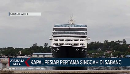 Azamara Quest Kapal Pesiar Pertama Singgah di Sabang Setelah Pandemi
