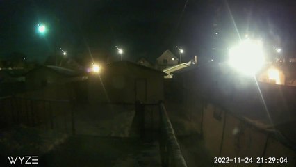 Meteor Spotted on CCTV