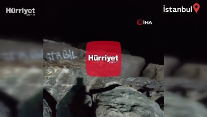 Kartal Sahili’nde ortaya çıkan su samuru kamerada