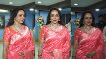 Hema Malini was spotted attended a Wedding Reception On Dharmendra's Birthday | FilmiBeat