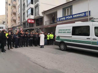 Çorum'da vefat eden komiser yardımcısının cenazesi memleketi Ankara'ya uğurlandı