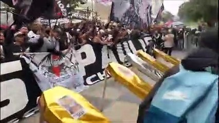 Protesto da torcida do Corinthians