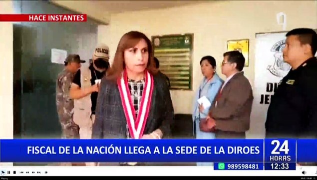 Pedro Castillo: Fiscal de la Nación Patricia Benavides acudió a la Diroes