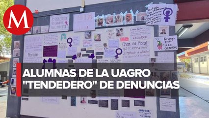 Autoridades de la UAGro iniciaron una investigación tras la colocación de un tendedero de denuncias