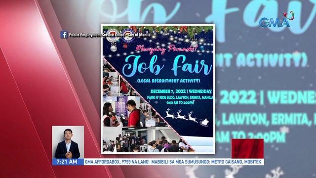 Ngayong araw kabi-kabilang job fair sa ilang lungsod sa Metro Manila isasagawa | UB