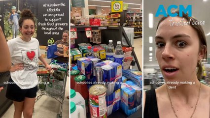 Viral Tik Tok shows schoolies spending $1046.05 on groceries