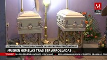 Mueren gemelas arrolladas por camión en Matamoros