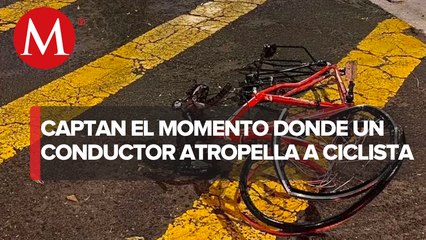 Ciclista denunció que conductor pasó encima de su bicicleta y se dio a la fuga; CdMx