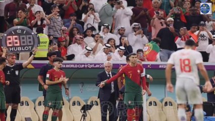 Fans Go WILD When Cristiano Ronaldo is Brought Off The Bench against Switzerland-