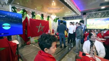 Fas'ın çeyrek finale yükselmesi Barselona'da coşkuyla kutlandı