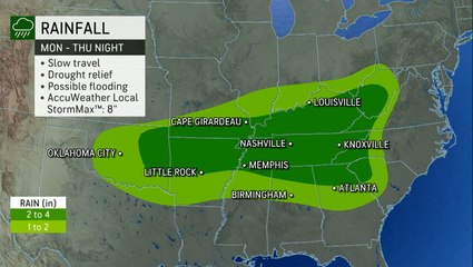 Days of soggy weather for the South