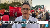 Informe desde Buenos Aires: defensa de Cristina Fernández podrá apelar la sentencia