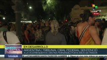 Miles de argentinos continúan movilizados en la ciudad de Buenos Aires en apoyo a CFK