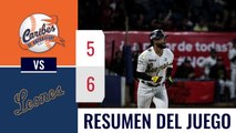 Resumen Caribes vs Leones 6-dic