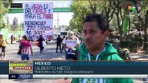 Ciudadanos del sur de México de reclaman los recursos hídricos de su pueblo tras afectaciones en la agricultura