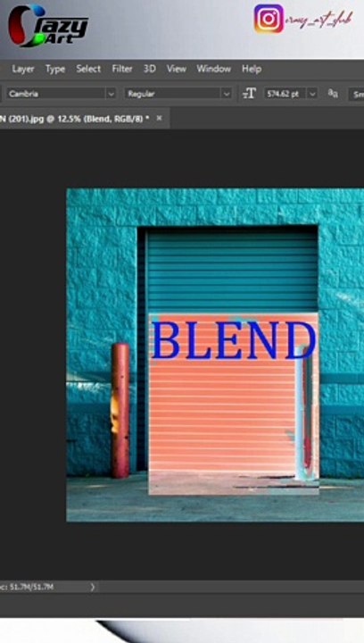 How to blend any text with background in Photoshop