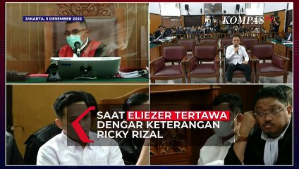 Saat Bharada Eliezer Tertawakan Keterangan Ricky Rizal Soal Skenario Ferdy Sambo