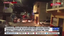 Así se encuentran las colonias con estado de excepción en la capital y San Pedro Sula