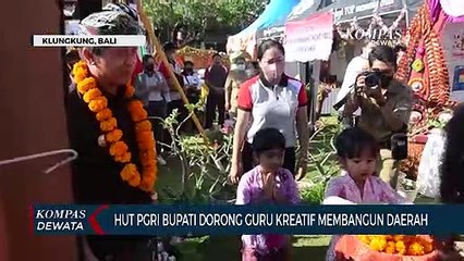 HUT PGRI, Bupati Klungkung Dorong Guru Kreatif Bangun Daerah