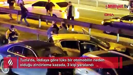 Kazayı izlerken kazaya karıştılar! 3 yaralı